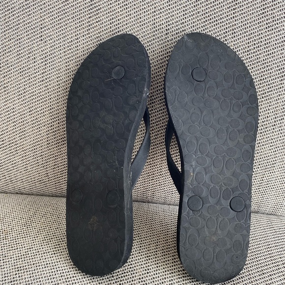 Coach Flip Flop sandal leopard black 5 / 6 - Picture 4 of 4